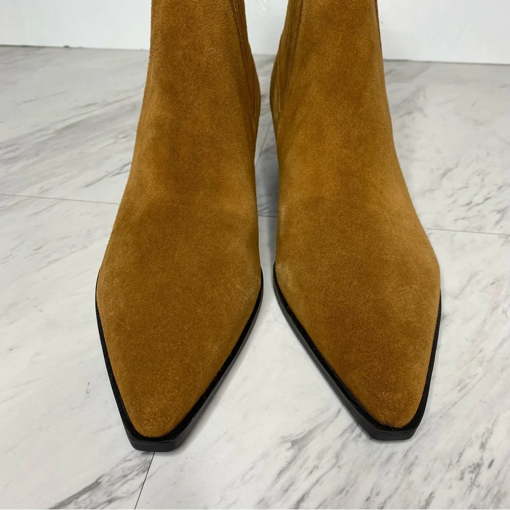 Marc Fisher Yarita Brown Suede Bootie 11M